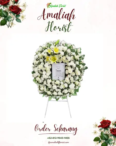 Krans Bunga Duka Minahasa Utara